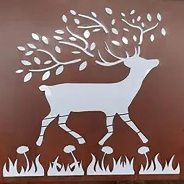 Painéis decorativos metálicos duráveis / painéis de parede de aço corten de 1,5 mm