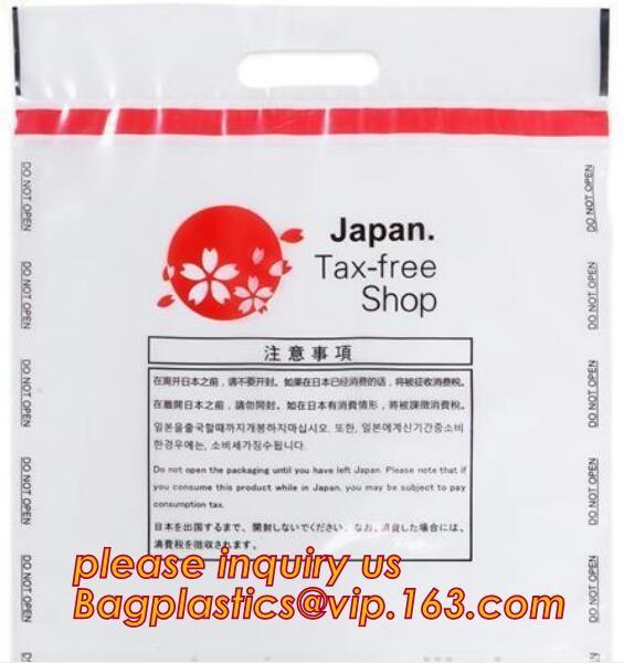 ICAO Duty Free Packaging, STEBs Bags, Custom Airport Store, Retail Shop Security Bags, Tamper Evident Proof