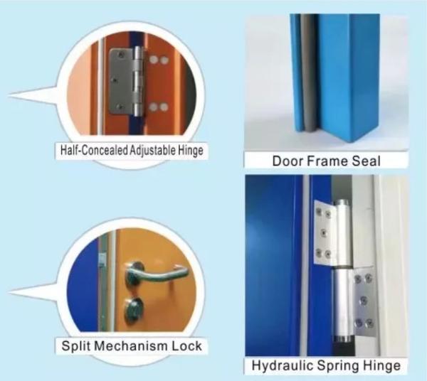 Commercial High Standard Hygienic Medical Stainless Steels Door Hospital Door Clean Patient Room Door Fireproof