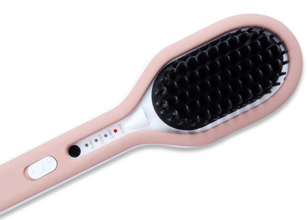 OEM / ODM Ceramic Hair Straightener Brush Comb Curler Set With Clip