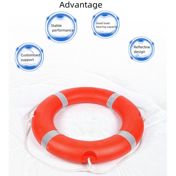2.5Kg Polyethylene Foam Adult Swimming Ring Lifebuoy Orange Red