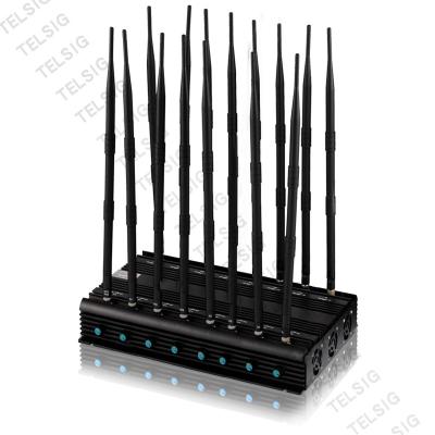 Construtor do RF da bomba do jammer do sinal do telefone celular de 16 antenas anti para GPS/Lojack/2/3/4G