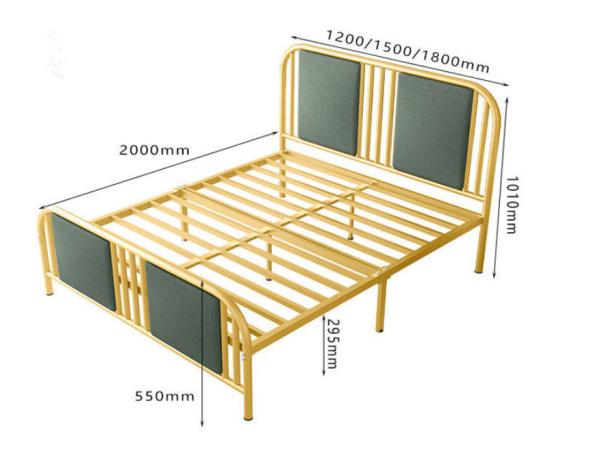Metal Bed Frame Steel Single Bed Bedroom Furniture Wholesale Factory Price