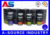 O tubo de ensaio 10ml de envio pequeno do holograma farmacêutico encaixota a testosterona Cypionate com cores de CMYK