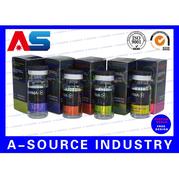 Laser Hologram Vial Label Printer 2ml / 5ml / 10ml / 15ml / 20ml Vial Sticker For Bodybuilding Enanthate Peptide