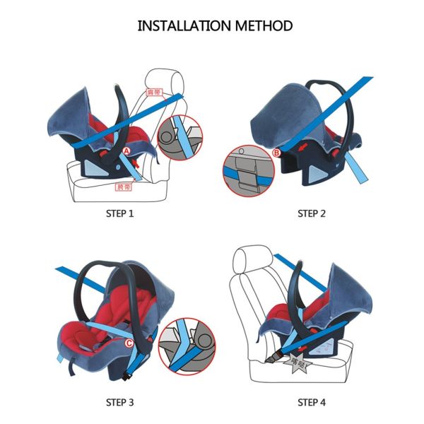 ECE Standard Child Car Seat Wonderful Safety Baby Cradle Car Seat