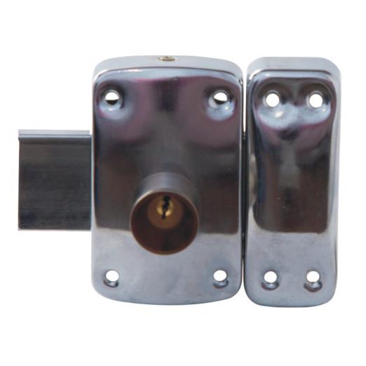 Home Entrance 1658 Custom Rim Locks 3 Normal Key With Custom Surface Finish