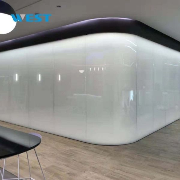 Dimmable Privacy Electronic Switchable PDLC Smart Tinting Glass Film For Home And Office Partition