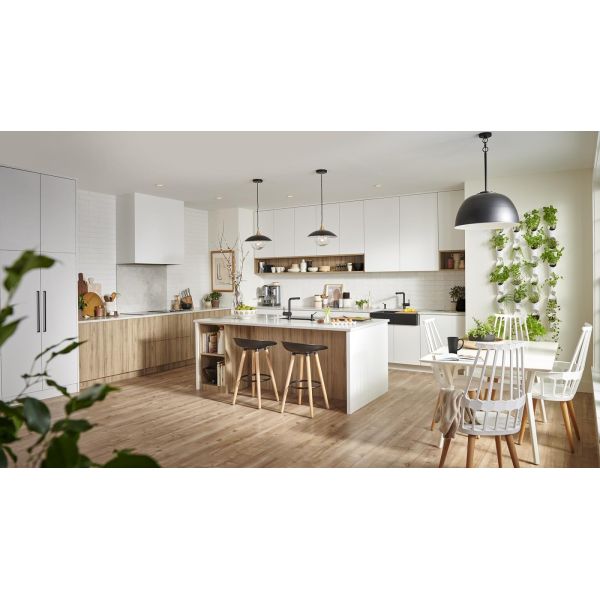 Melamine Board Carcase Island Kitchen Cabinets With Islands With Eased Edge Countertop