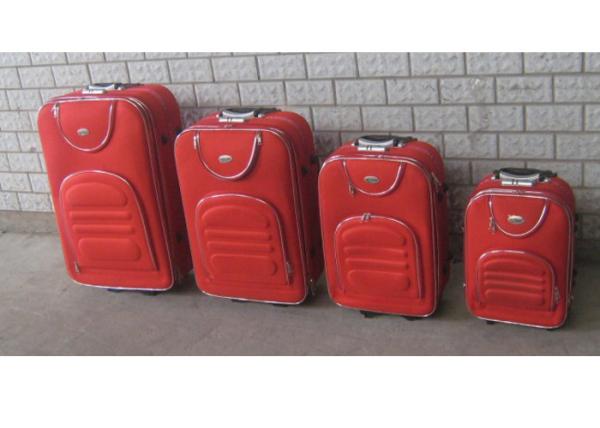 Bright Color Soft Eva 8 Wheel Luggage Set , Iron Trolley Travel Suitcase With Wheels