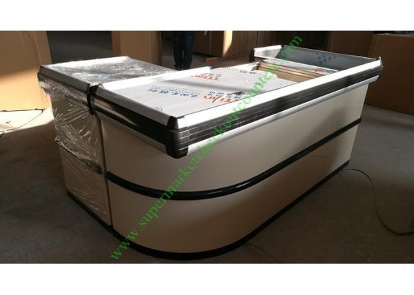 Stainless And Cold Rolled Steel Shop Checkout Counter Baking Paint Finish