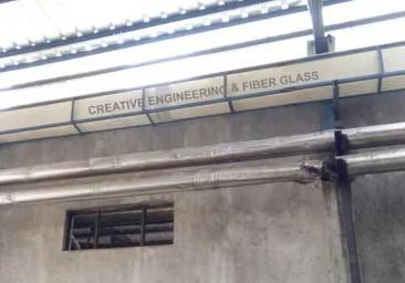 Moulded Fiberglass Rain Water Gutter