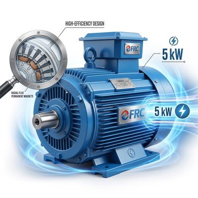 5kW Radial Flux Permanent Magnet Generator 220V 150rpm Micro Hydro Turbine