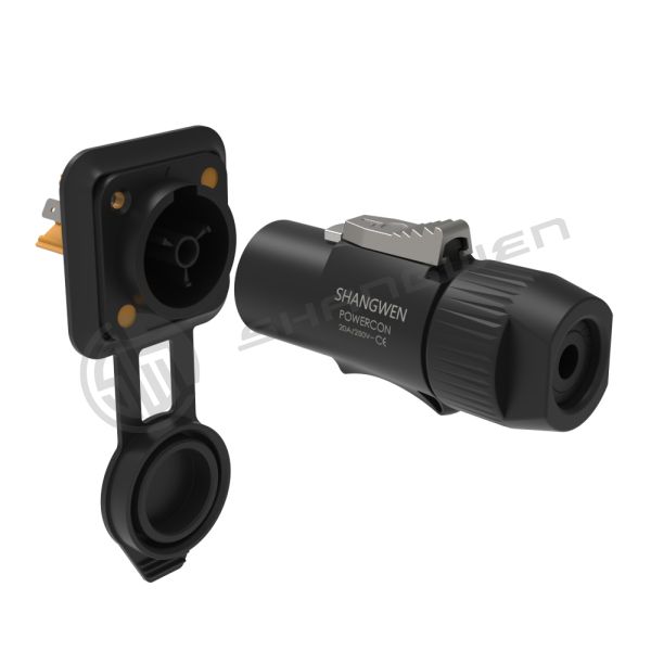 Connecteur de prise de courant extérieur LED IP65 imperméable à l'eau 3Pin 250V Connecteur Speakon pour accessoires électroniques industriels