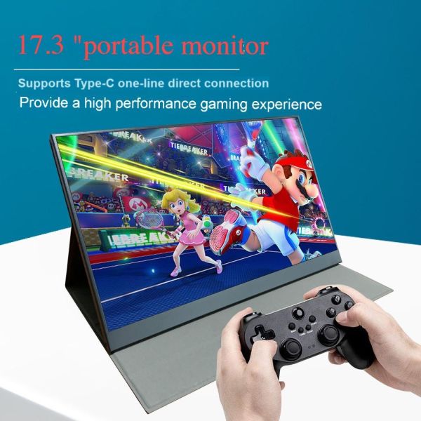 1920x1080 Portable LCD Screen Monitor 17.3 Inch With Capacitive 10 Point Touch Mode