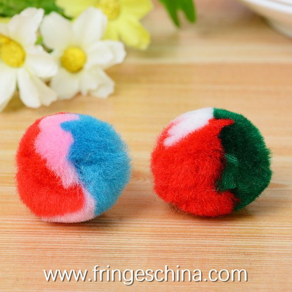 Wholesale Beautiful Multicolored DIY Decoration Acrylic Fiber Pom Pom Ball
