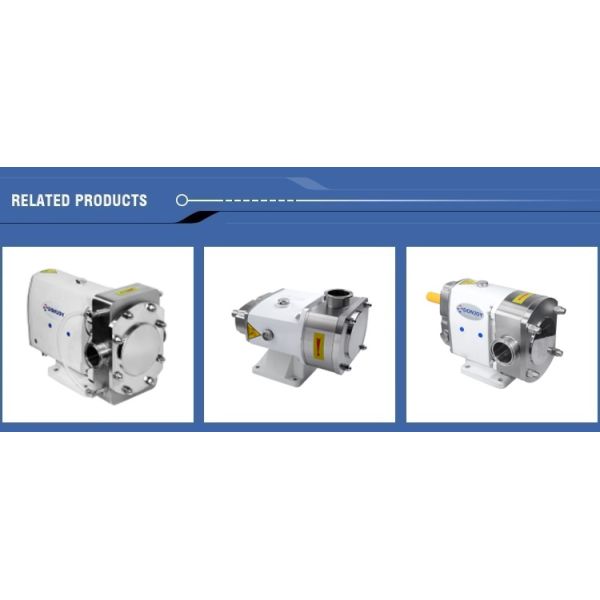 Роторный лопастной насос TUL-20 из нержавеющей стали SS316L для регулирования сиропа, конфет, шоколада, фармацевтики