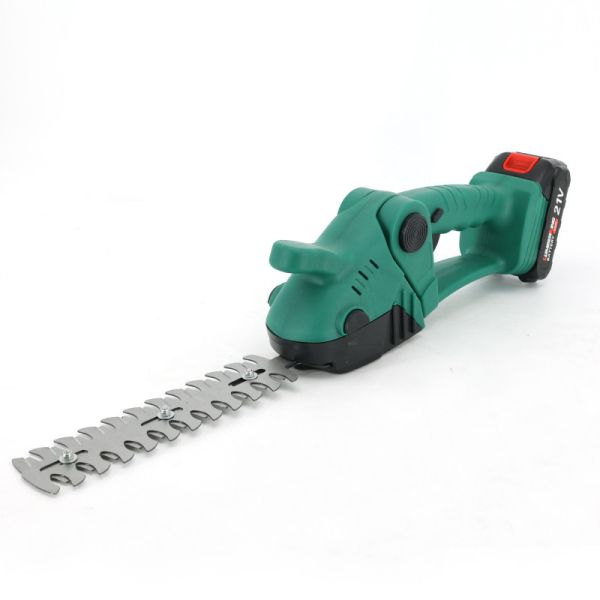Rechargeable Lithium Hedge Trimmer with Interchangeable Heads for Precision Cutting