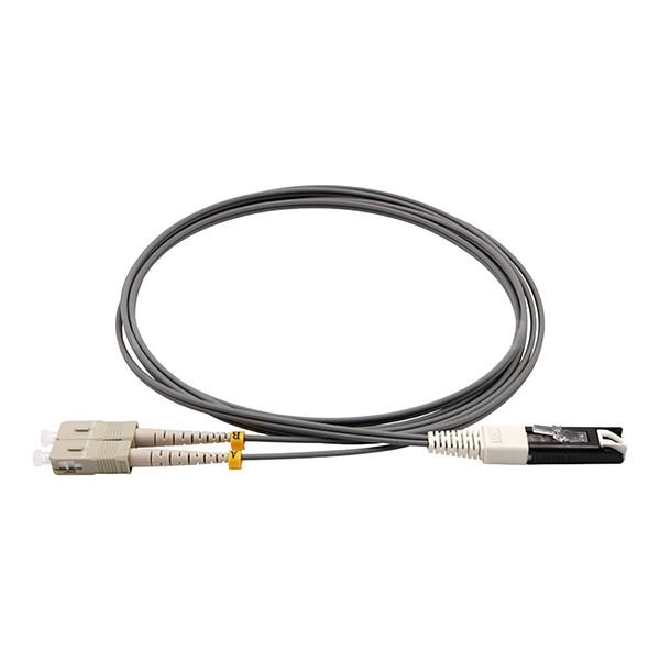 VF45 à SC UPC câble à fibre optique duplex 62.5/125 OM1 multimode LSZH 2,0 mm gris