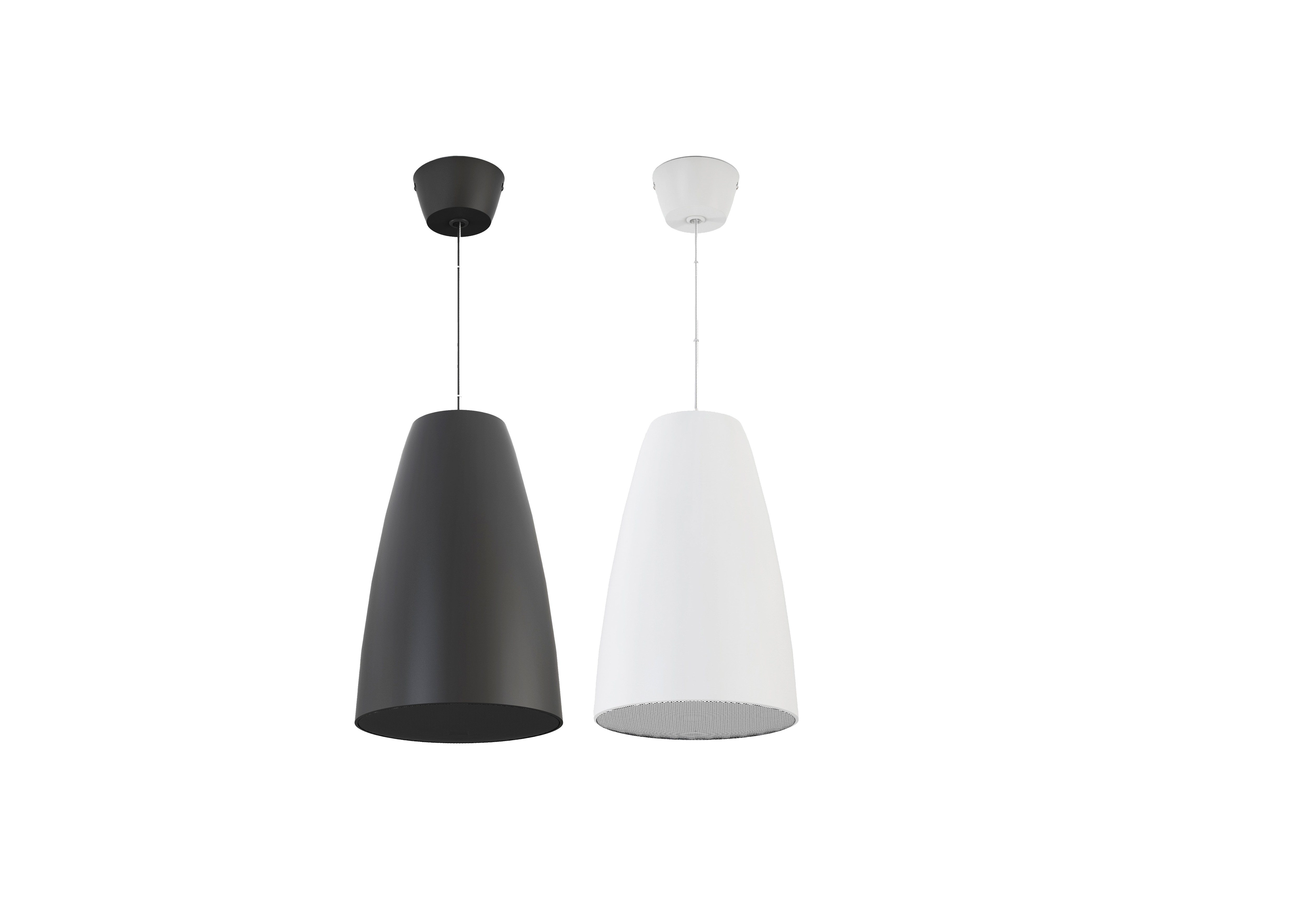  20W Adjustable Power 4-Inch 2-Way Hanging Speaker White Ceiling Speaker