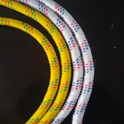 Corda de nylon exterior estática 12mm 330lbs para a escalada da segurança