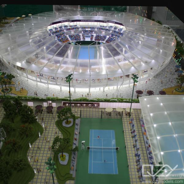 Grupo Huafa - 1/75 Centro Internacional de Tênis Hengqin Modelo de Court Principal