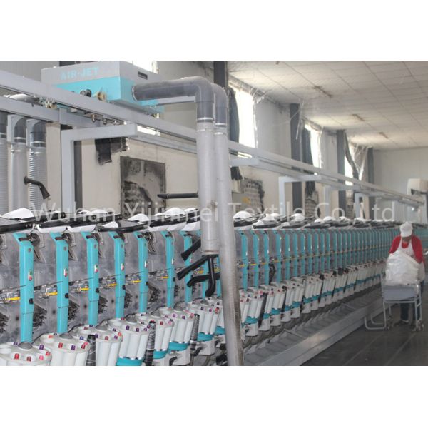 Z Twist 100 Percent Pure Polyester Core Spun Yarn For Sewing Virgin Raw White Material