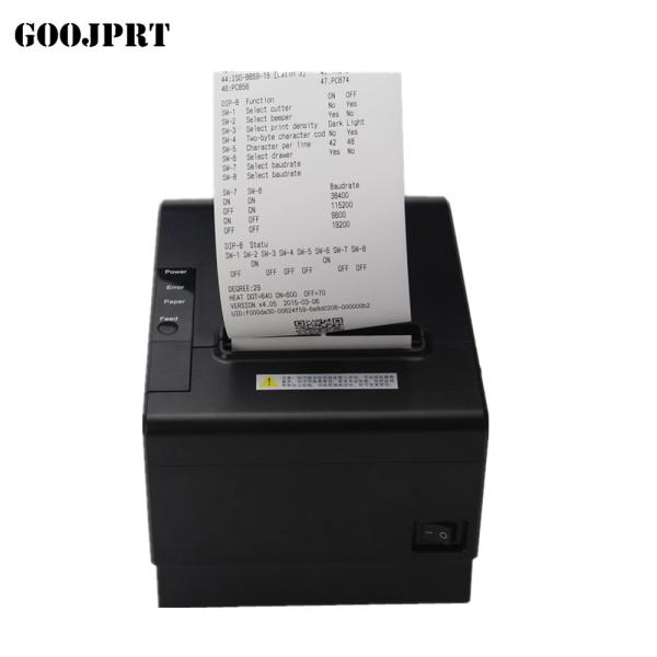 POS printer High quality 200mm/s 80mm thermal printer Kitchen printer Auto Cutter printer with USB+Serial / Lan /bluetoo