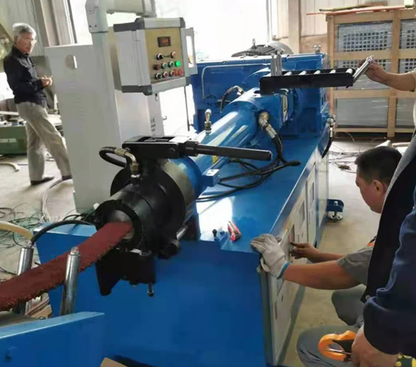 Type 90 Pin-type Rubber Extruder, Cold Feeding, Low Energy Consumption, Worry-free After-sales Service.