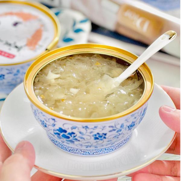 Golden Osmanthus Tremella Dessert Herbal Collagen Vegan Nourishing Ready to Eat  Functional Food Traditional Chinese Wellness