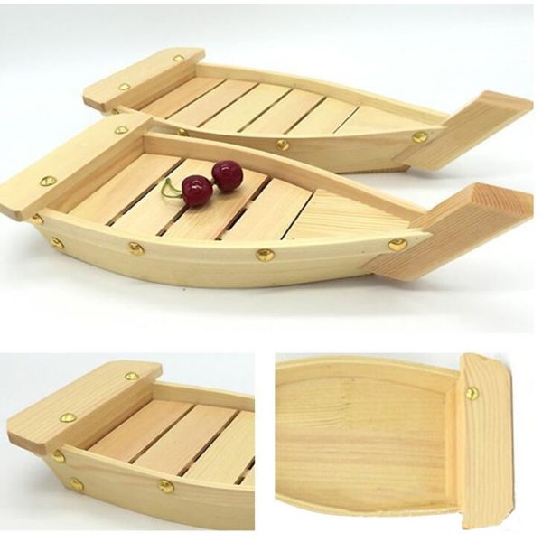 Устойчивый бамбуковый поднос шлюпки суш 70cm с флагштоком