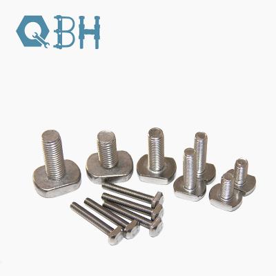 ASME Polish Stainless Steel Nut T - Bolts Round SUS316 SUS304 300mm Length
