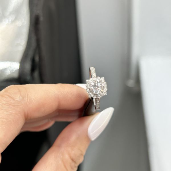 искусственной обручальные кольца выросли лабораторией, который VS2-VVS1 украшений диаманта 1ct