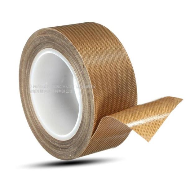 Heat Resistance 0.18mm PTFE Adhesive Packing Tape , RoHS Fiberglass Self Adhesive Tape