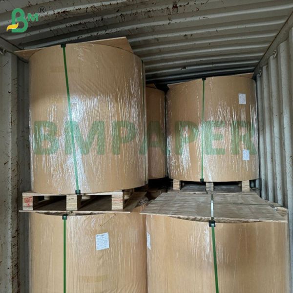 50gsm 60gsm 80 x 1100mm Food Grade Stripped Kraft Paper For Food Wrap Bags