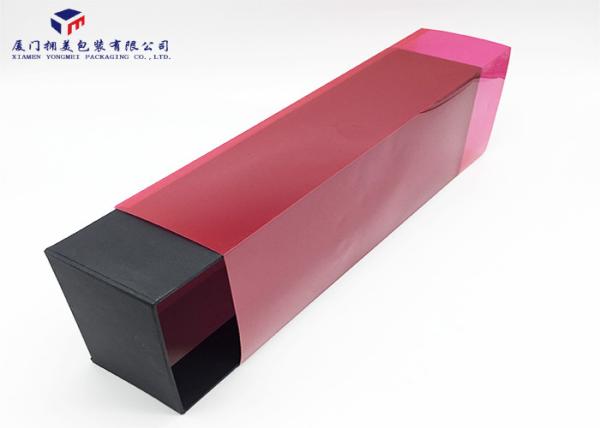 Clear Rigid Red PVC Sleeve Small Plastic Gift Boxes For Gifts 40X14.4X9cm