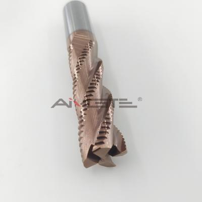 TiSiN Coated Carbide Roughing End Mills Solid Carbide Cutting Tool Fo High Temperature