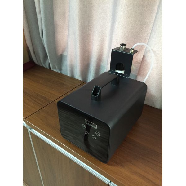 DC12V Black HVAC Scent Delivery System Large Area , 5000CBM Fragrance Oil Dispenser  Hotel Lobby