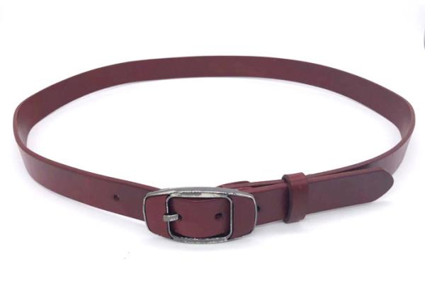 1-1/8“ Width Ladies Leather Waist Belt For Dresses And Buckle With Leather Inlaid