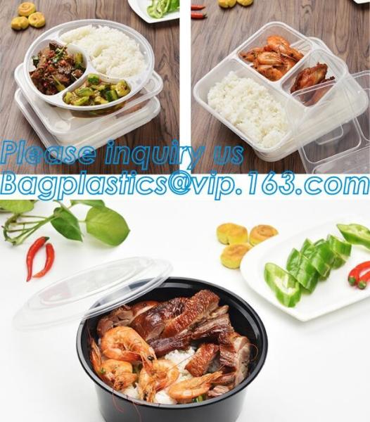 8oz 240ml disposable transparent pla tableware food container plastic bowl,pp plastic popcorn bowl 1500ml food packaging