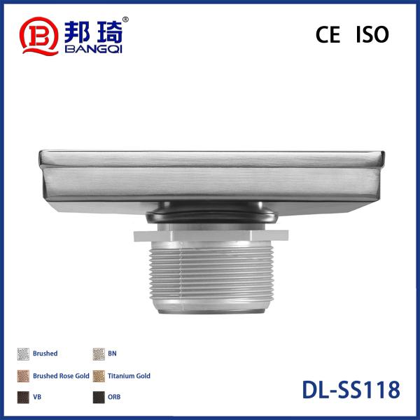 BQ-118 Drainage de plancher américain en acier inoxydable