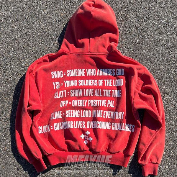 Hombres Camiseta con capucha de gran tamaño de pantalla negra 380 gramos a 500 Gsm