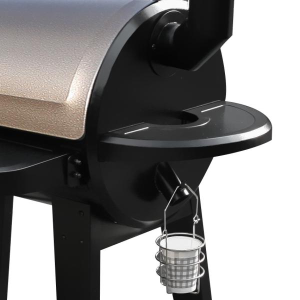 Wood Pellet Pellet Outdoor Grills with a Trolley Cart for Outdoor Cooking