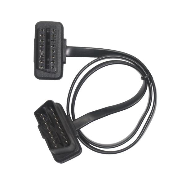 16Pin OBD2 Male to Female Extension Cable for Automotive Diagnostics