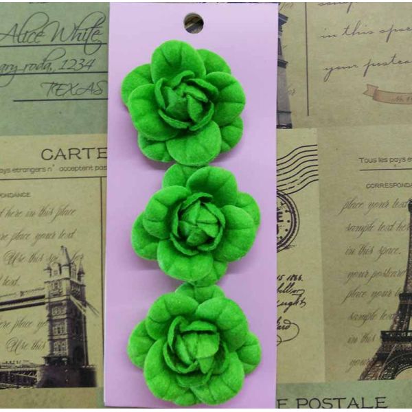 Eco - Friendly Fabric Flower Accessories Customized Size Felt Material