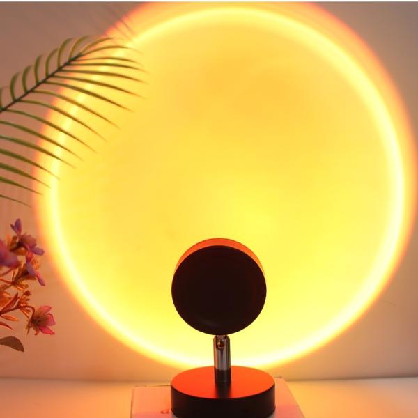 Sunset Lamp Led Projector Light 16 colors Modern Lamp RGB Night Light for Bedroom Rainbow Sunset Projection Floor Lamp
