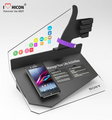 Success Retail Way Acrylic Mobile Phone Display Stands For Cell Phone And Accessories