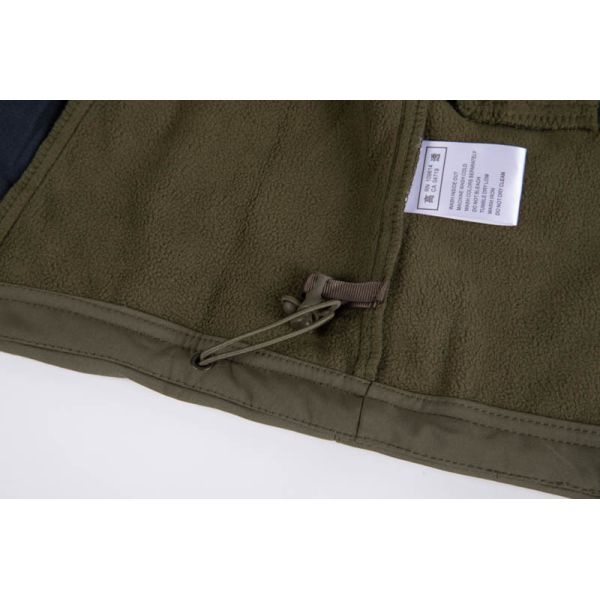 Windproof Fleece Lined Camouflage Hunting Jacket with Adjustable Hood for Tactical Outdoor Use