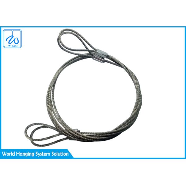 Safety Lanyard Tool Cable Ends Wire Rope Loop For Wire Suspension Systems