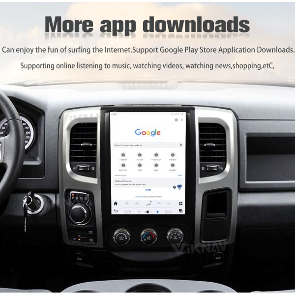 12.1 дюймовый Android 13 Стерео Для 2013-2019 Dodge Ram Радио Сенсорный экран GPS навигация Мультимедийный проигрыватель Carplay